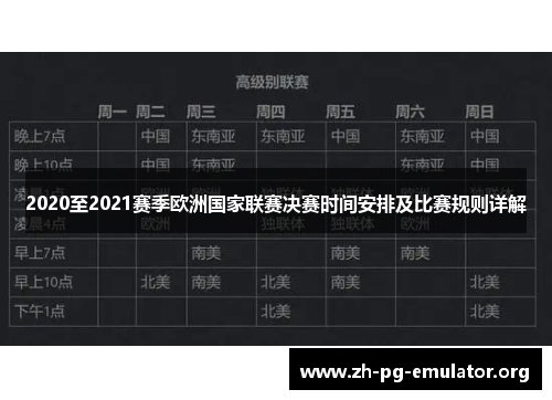 2020至2021赛季欧洲国家联赛决赛时间安排及比赛规则详解 2020至2021赛季欧洲国家联赛决赛时间安排及比赛规则详解